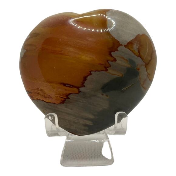Polychrome Jasper Heart - Picture 1 of 8